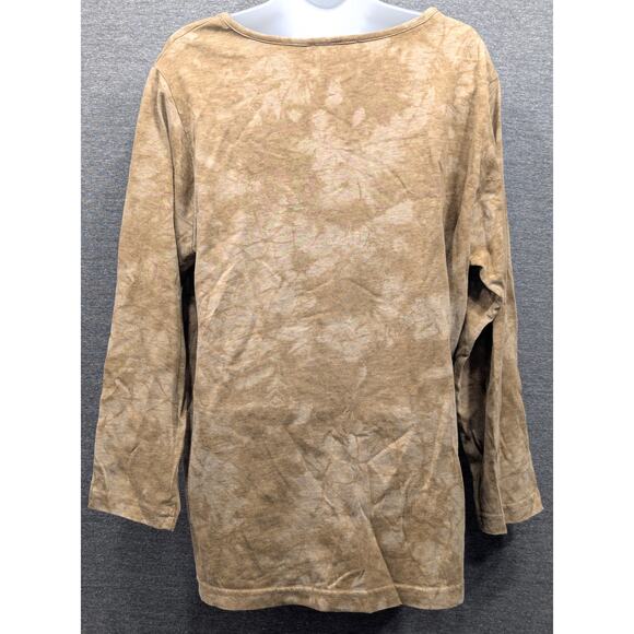 COPA CABANA Vintage Womens Shirt - Brown, Giraffe, Long Sleeve, Golden Buttons - Picture 4 of 7